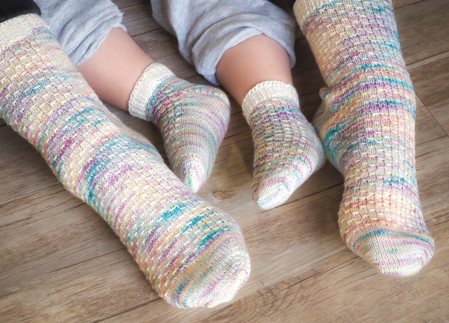 Rainbow Sherbet Socks (Part of Vanilla Sundae Sock Set)