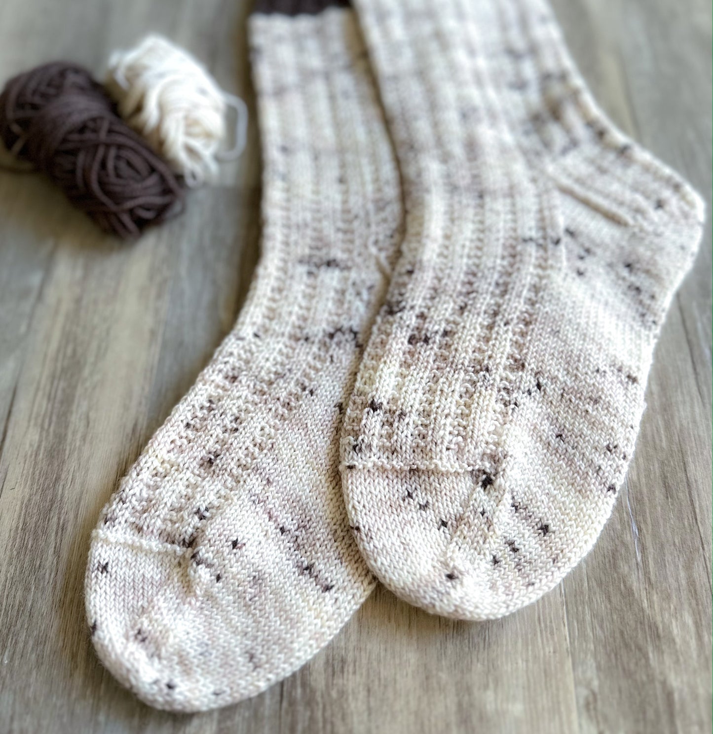 Moose Tracks Socks (Part of Vanilla Sundae Sock Set)