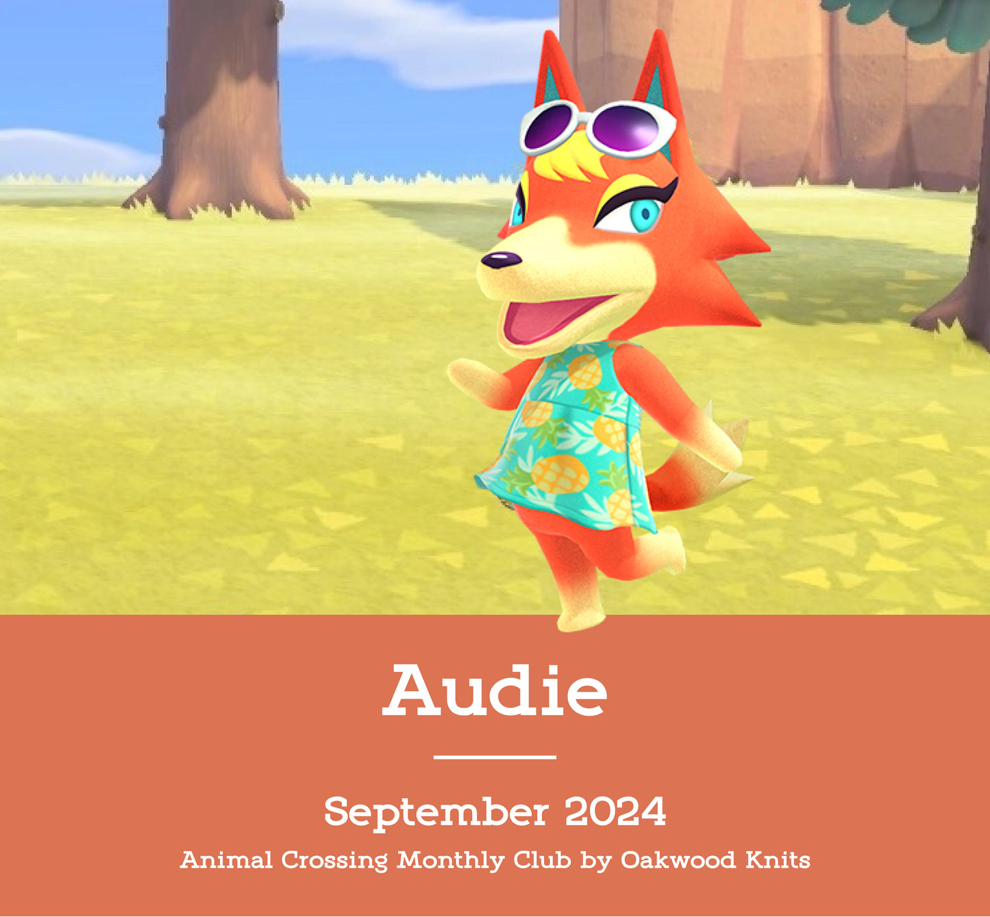 September Animal Crossing Club - Audie extras (Ready to Ship)