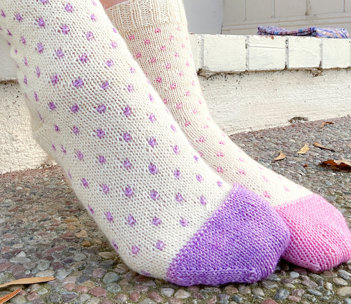 Vanilla Sundae Sock Set - The Complete eBook - Knitting Pattern PDF