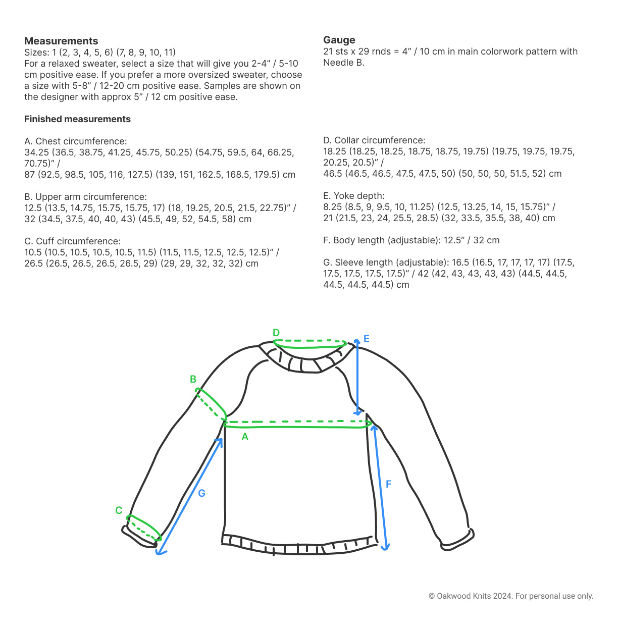 Sprinkle Sweater - Knitting Pattern PDF