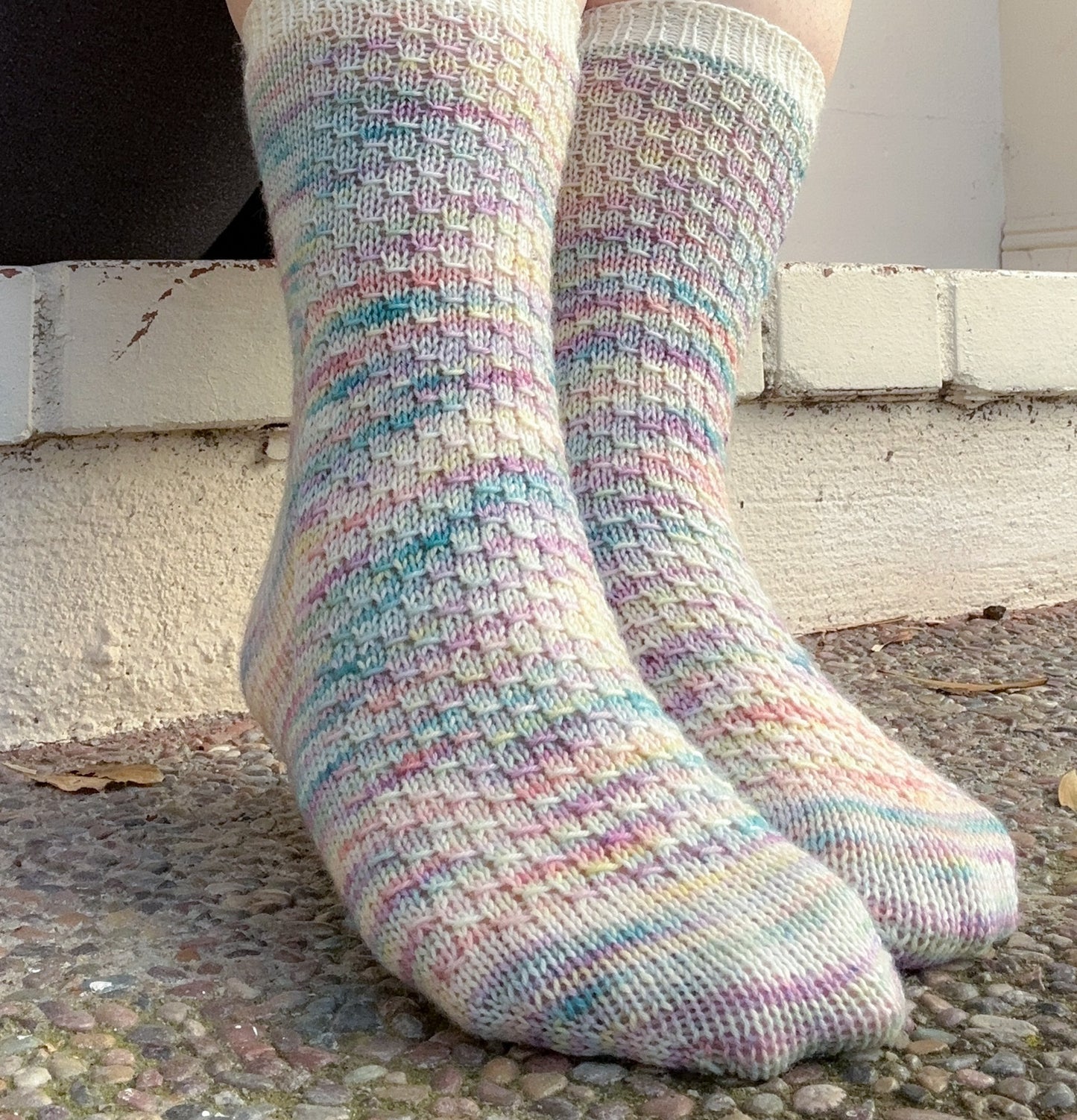 Rainbow Sherbet Socks - Knitting Pattern PDF